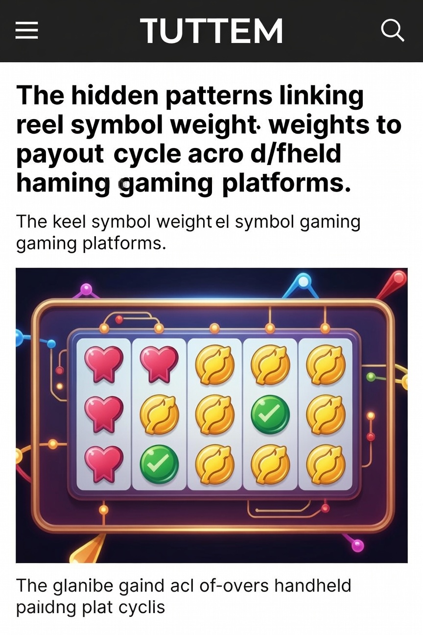 Symbolgewichte und Auszahlungszyklen in mobilen Slot-Spielen